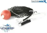 HEAVY DUTY FLOATING FISH SCALING SCALER BAG KEEPER NET BLACK TACKLEWORX FSB001