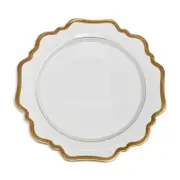 Anna Weatherley Antique White with Gold Dinner Plate