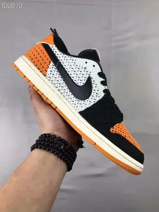 Nike Air Jordan 1 Low Flyknit 夏季編織款 男女鞋