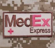 VELCRO® BRAND Fastener Morale HOOK PATCH MedEx Express 3x1.5"