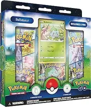 TCG: Pokémon GO Pin Collection – Bulbasaur (1 Foil Promo Card, 1 Collector’s Pin & 3 Booster Packs)