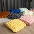 Chair Cushion Soft Texture Pain Relief Dining Room Plush Knot Seat Cushion
