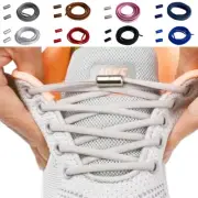 No Tie Elastic Shoe Laces Adult Kids Trainer Lace Lazy Easy Shoelaces 8 Colours