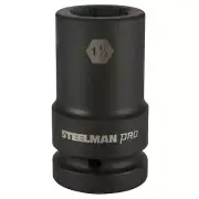 Steelman Pro 1 in. Drive 1-1/8 in. 6-Pt Thin Wall Deep Impact Socket 79340