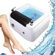 Pedicure Foot Spa Bath Foot Spa Bathtub, 22L Acrylic Massage Footbath with Bubble Massage & Jets, Adjustable Temperature Foot Massager with Foot Rest, Colorful Lamp Pedicure Bowl