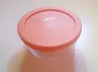 Pyrex 7200 2 Cup Glass Storage Bowl w/ Lid Orange Free Shipping