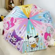 Umbrella Kawaii Kuromi Melody Cartoon Automatic Sunshade Umbrella Sun Umbrella