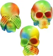 [iplusmile] 1 Set Skull Car Vent Clips Skull Gel Booster Scary Vent Clips Diffuser Auto Shut-off Accessories Mirror Perfume Automotive Car Vent Aromatherapy Clip Resin Colorful