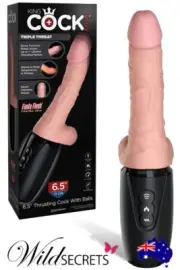NEW Pipedream King Penis Thrusting, Heating & Vibrating Dildo, Dildo/Dong
