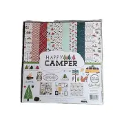 ECHO PARk "HAPPY CAMPER" 12X12 PAPER PACK CAMPING OUTDOORS
