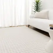 Brand Ventures Jade Geometric Shapes Cream Grey Rug