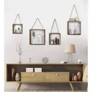 Unbranded Decorative Shelving 11.96''Wx2.87''D Brown Rustic Wood Floating Sturdy