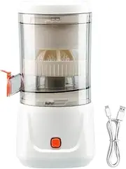 Fruit Juicer Machine,Multifunctional Fruit Squeezer - Automatic Orange Lemon Fruit Squeezer, Portable Juicer with Brush for Vegetables and Fruits