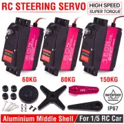 RC High Torque 60Kg 80Kg 150Kg Steering Servo for 1/5 1/6 HPI Baja RC Car