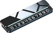 Parking Number Sign,Sliding Hiding Temporary Display Sign Card for Car Stop | Notification Telephone Numerical Plate, Automobile Interior Accessories for Moving Stopping
