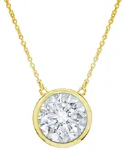 Diana M. Fine Jewelry 14K 1.30 ct. tw. Diamond Solitaire Pendant Necklace