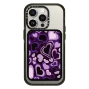 Snappy Cardholder Stand Cardholder Stand MagSafe Compatible Y2k Purple Heart Snappy Cardholder Stand