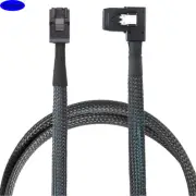MINI SAS HD SFF-8643 4I to SAS SFF-8087 Left Bend Server Connection Cable