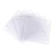6PCS PC Dust Filter, 50x50mm PVC Computer Case Cooler Dustproof Mesh White