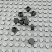 LEGO Tile Round - Dark Bluish Gray - 1 x 1 - QTY x10
