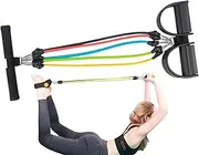 Foot Pedal Resistance Band,Abdominal Exercise Equipment - Adjustable Anti-Skid Elastic Equipment for Fitness Toning Home Stretching