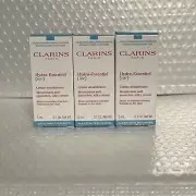 3X Clarins Hydra-Essentiel Silky Cream Sample Size 0.1 Oz Each