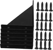 OSALADI Sturdy Steel Joining Support 6 Sets 90-Degree Iron Brackets for Furniture Corners Quick Install Bed and Desk Brackets