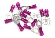 MVP 50 Red 18-22 AWG Gauge Nylon Insulated Multi Stud Ring Terminals #6 #8 #10