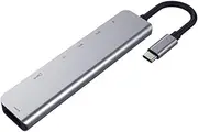 7-in-1 USB C Hub Type-C 3.1 to 4K HDMI-Compatible RJ45 USB SD/TF Card Reader PD Fast Charge USB Dock for Smart Devices
