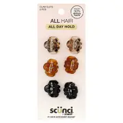 Scunci, Mini Octopus Claw Clips, 6 Pieces