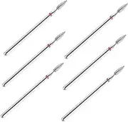 Nail Art Tools 6pcs Manicure Nail Drill Bits Set Nail Kits Steel Drill Bits for Cuticle Removal Nail Accessories Nail Sanding Bands