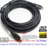 Beaided HDMI Cable 4K 25FT 1080p 3D High Speed w/Ethernet ARC, 26AWG Gold FHD