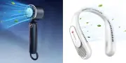 Portable Handheld Fan and Neck Fans, Speeds Adjustable USB Rechargeable Battery