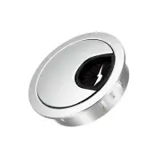 Cable Cord Grommet 50mm/1.97",Round Cable Hole Cover ,Bright Silver