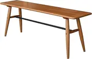 LYXWGRZD Dining Bench, Wood Bench, Table Benches with Rounded Corner, Dining Room Bench, Entryway Bench, Structural Stability, Bench end of Bed, Easy to Assemble(100cm/39.3in)