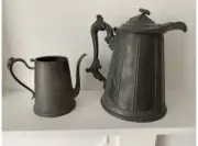 J A S Stimpson April 17 1854 Large Lidded Pitcher and small pitcher