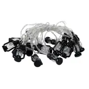 3M 20Led Retro Kerosene Lantern Fairy String Lights Battery Operated Ip44 Seasonal Decorations