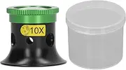 Jewelers Loupe Portable Optical Magnifier Ideal for Watch Jewelry Experimental Repair Suitable for Textile Optical Circuit with 10X Magnification (10X)