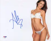 ALESSANDRA AMBROSIO SUPER-MODEL SIGNED STUNNING VICTORIA'S SECRET PHOTO PSA