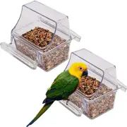 2 Pcs Bird Feeder Water Dispenser, Bird Feeder and Drinker Set, Automatic Bir...