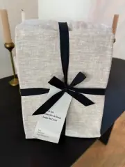 West Elm European Flax Linen King Dark Flax Sheet Set *NEW* NWT MSRP $299