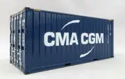 WSI 04-2083 20ft Shipping Container CMA CGM Skel Load - Scale 1:50