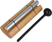 Woodstock Wind Chimes Zenergy Solo Hand Chime, Silver (7") Musically Tuned for Meditation, Yoga and Mindfulness, Bell Percussion Instrument for Teachers and Classrooms