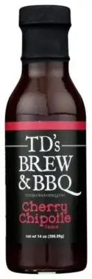 TDS Brew & BBQ Cherry Chipotle BBQ Sauce 14 oz (Pack of 12)