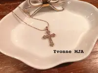 在飛比找松果購物優惠-Yvonne MJA珠寶首飾品*玫瑰金水晶復古可愛十字架短項