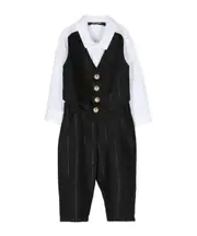 Trompe-l'oeil suit set 3,6 Black