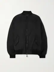 [WARDROBE.NYC] WARDROBE.NYC - Reversible Quilted Shell Bomber Jacket - Black - x large x large Black
