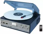 NEW Boytone Turntable 33/45/78RPM Record Player Converter MP3 SD/USB w/Speakers