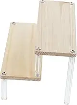 GARVALON Display Stand Figure Riser Display Shelf Wooden Display Riser Perfume Stand Cupcake Display Rack Wooden Cupcake Stand Wooden Stands for Display Wooden Cupcake Display Perfume Rack