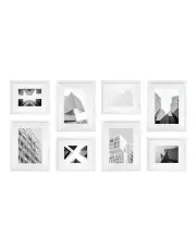 [Studio Nova] Premium 8 Piece Gallery Photo Wall Frame Set in White